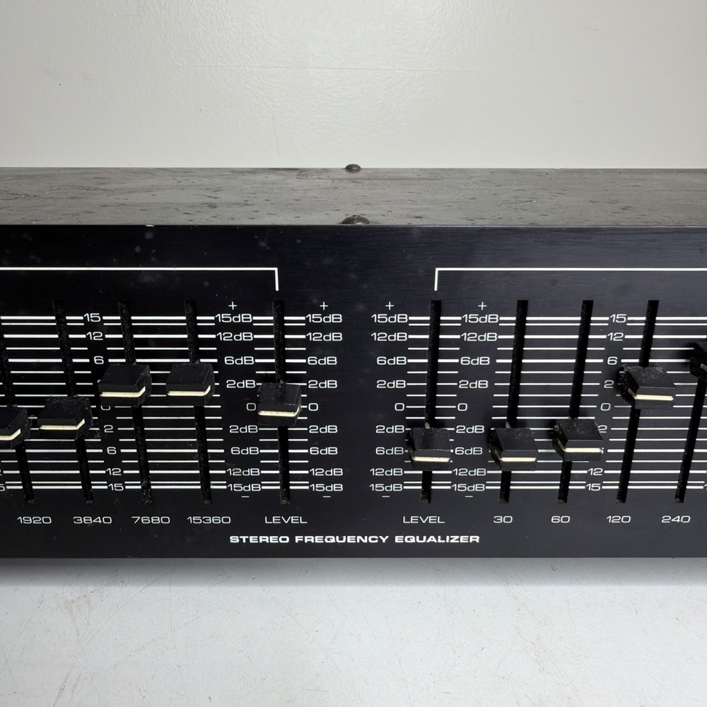 NUMARK EQ 2450 10 BAND STEREO FREQUENCY EQUALIZER VINTAGE UNTESTED - Picture 3 of 12
